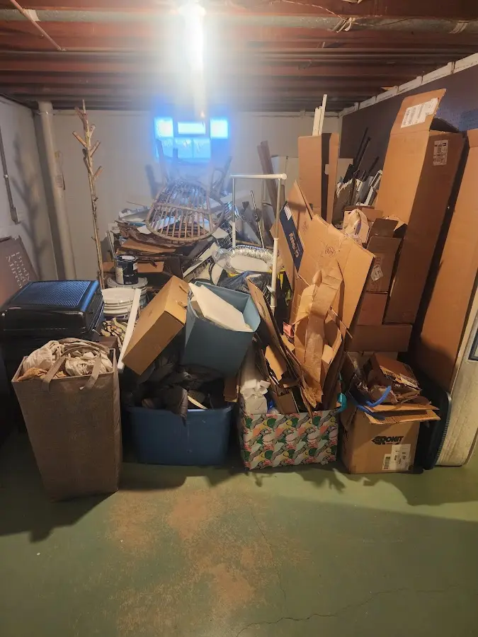 Roll-off dumpster container at job site for Construction Dumpster Rental in Eaton